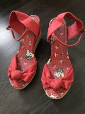 Rote Kailsandaletten Größe 40 Absatz 8 cm Schuhe gebraucht Damen Frauen Mädchen