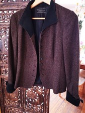 Damen Blazer Jacke Gr.38 Peruvian Connection braun klassisch