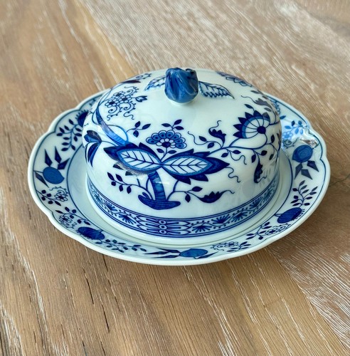 Butterdose rund mit knospe - butterdose,
