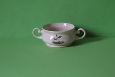 Mandarin Stoneware Motiv Gänse Suppentasse Tasse Creme 102520