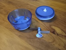 Tupperware Happy-Chef  Chopper Zerkleinerer blau 300 ml - gebrauchter Zustand