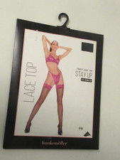 Hunkemöller halterlose Strümpfe Gr  S  /  M , neu OVP,schwarz