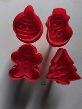  Set 4 Keksstempel Plätzchenformen für Weihnachten Winter
