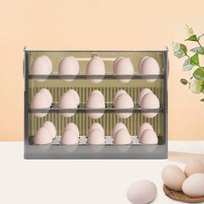 Eierhalter Box Tablett Küche Aufbewahrung Organizer Eier Kühlschrank Behälter PP