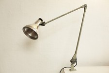 TRUE VINTAGE WERKSTATTLAMPE Schreibtischlampe 70er Jahre Kopfschalter Tischlampe