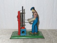 Blechspielzeug Dampfmaschinen Modell " Mann mit Stampfer" Wilesco!