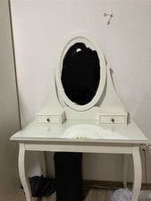 Schminktisch Kosmetiktisch mit Spiegel, Staufächer, Weiß