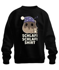 Schlafi Schlafi Hamster Nachtmütze Teddy süß Schlafmütze Meme Unisex Sweatshirt 