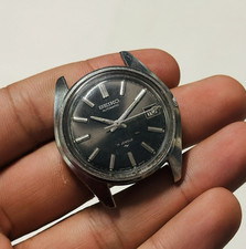 Seiko 7005-7110 Automatic – Vintage 70er – schwarzes Zifferblatt – Kopf/ohne Ban