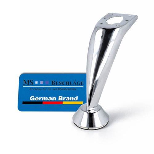 Möbelbein chrom glänzend - chrom,