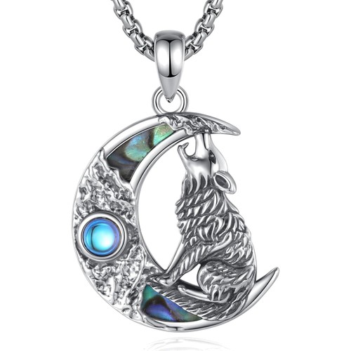 Wikinger kette wolf sterling - wikinger,