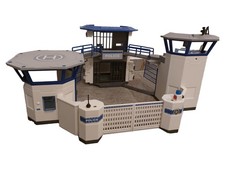 Playmobil City Action Polizeistation Gefängnis Hubschrauberlandeplatz Kinder