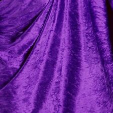 aubergine Pannesamt Samt Dekostoff Vorhang Meterware für festliche Anlässe Tolko
