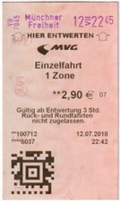 MÜNCHEN -- MVG U-Bahn --