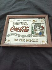 Coca Cola Wandbild Verspiegelt Vintage Reklame Delicious Coca Cola Spiegelbild