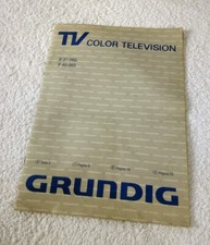 GRUNDIG P37-060 / P40-060 TV Color Television Handbuch Bedienungsanleitung