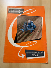 Prospekt Schmotzer Anbau- Vielfachgerät AVL3 Traktor Schlepper Brochüre G