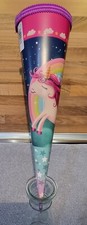 Zuckertüte 37cm mit Regenbogen Einhorn Motiv für Schuleinführung ode Einschulung