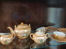 Konvolut altes Teeservice Japan Feine Verarbeitung Vintage