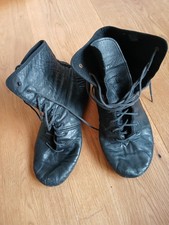 Tanzstiefel Leder schwarz
