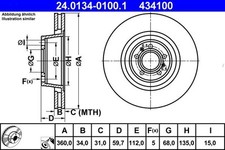 Brake discs Audi A8 D3 2.8 FSI