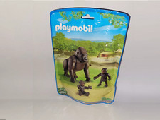 Playmobil 6639 Familie Gorilla Babys Zoo Klinik Savanne Dschungel Safari RAR NEU