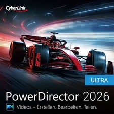 Cyberlink PowerDirector 2026 Ultra, Windows 11/10, Dauerlizenz, Download