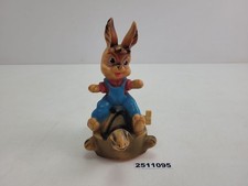 Mechanisches Spielzeug Hase auf Schildkröte Aufziehen Kunststoff 70er #2511095
