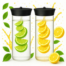 2x Wasserkaraffe 1L Karaffe