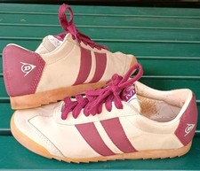 Schuh DUNLOP Turnschuhe Sneaker Damen Gr.40 Beige-Bordeaux Leder,Sylt Edition