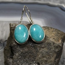 Amazonit Ohrring, 925er