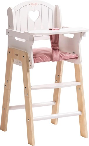 Robud puppenhochstuhl aus holz - aus,