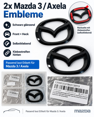 Mazda axela emblem - 2x,