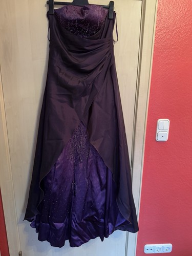 Trägerloses ballkleid lila - trägerloses,