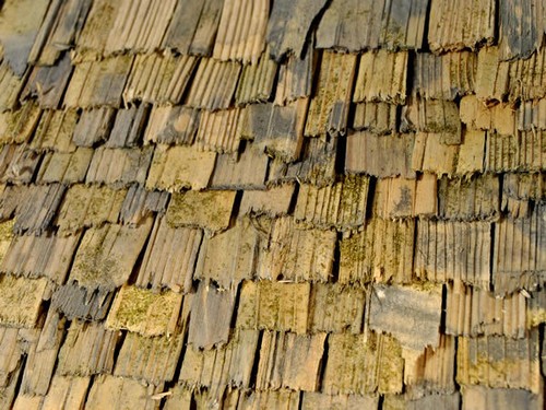 Holzschindeln verwittert - , 30
