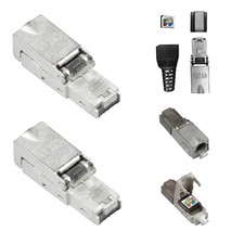 2x Netzwerkstecker RJ45 Cat6A