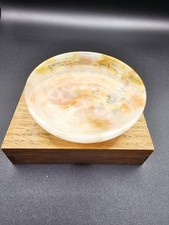 Onyx Marmor Schale 7,3 cm, Durchmesser,2,8cm Höhe. 