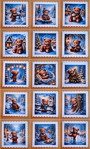 Weihnachtkarte bärchen - weihnachtkarte, °bärchen