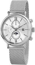 Engelhardt Edelstahlmeshband Glasboden Automatik Herrenuhr 10.600