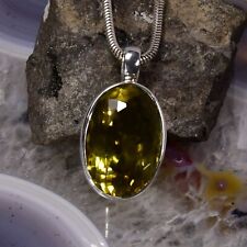 Citrin Anhänger, 925er