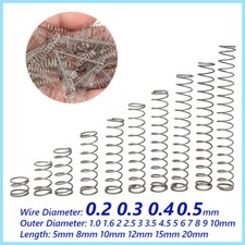 A2 Edelstahl Druck Feder Druckfeder 0.2 0.3 0.4 0.5mm Draht Spiralfeder