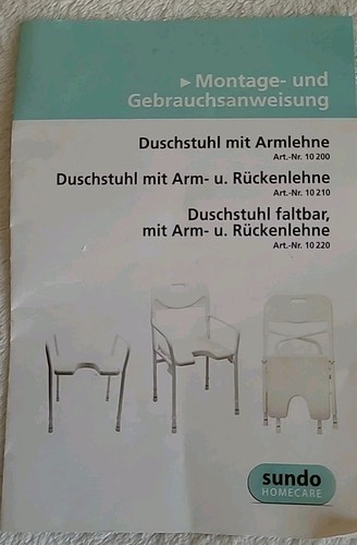 Duschstuhl sundo faltbar mit - sundo,