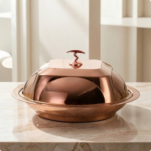 Cloche mit servierteller - cloche,