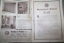 Prospekt Wohnstatt Möbel Rother&Kuntze Chemnitz Dresden Leipzig 30er 1930er 30s