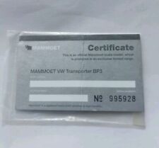 MAMMOET Zertifikat "VW Transporter BF3" 1:50 WSI NZG Conrad Tekno