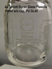4x Schott Duran Glass Flasche