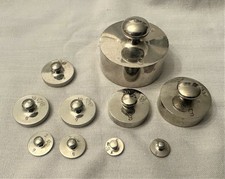 10 alte Gewichte Feingewichte von 1 bis 200 g gemarkt und gepunzt von wann?