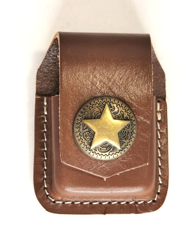 Echt leder feuerzeug tasche - feuerzeug,