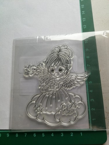 Clearstamps engel mit spatzen - clearstamps,
