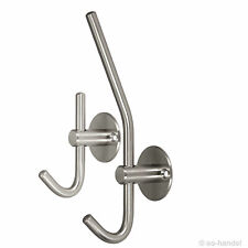 Garderobenhaken Kleiderhaken echt Edelstahl Mantelhaken Huthaken Garderobe Haken